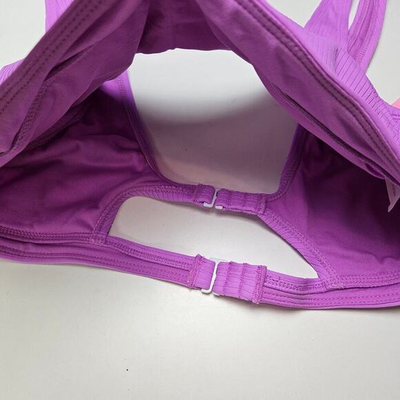 NEW Stoney Clover x Target Ribbed Bikini Top L Purple NWT - Picture 4 of 7